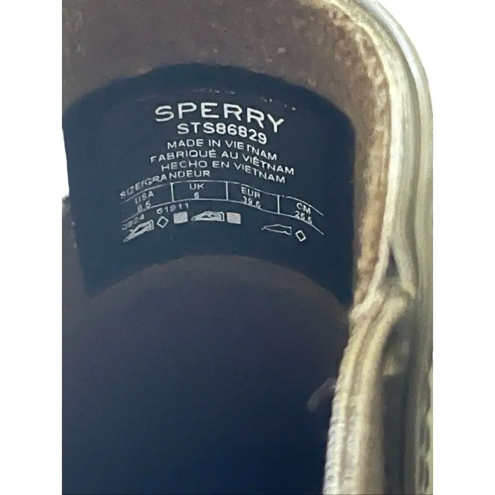 Sperry Womens Green Slip On Waterproof Torrent Chelsea Rain Boots Size 8.5